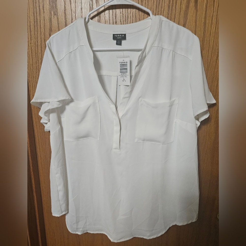 Torrid Women's White Blouse